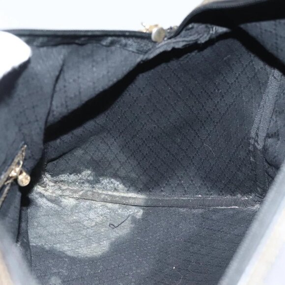 FENDI Zucca Canvas Hand Bag PVC Black Brown Auth 139395 - Picture 11 of 16